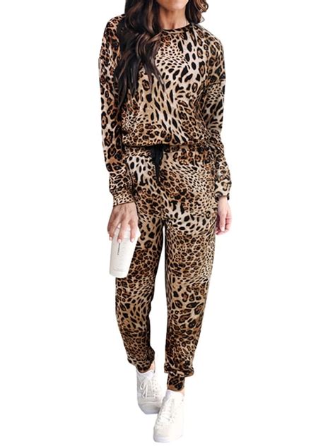 leopard print tracksuit women's.